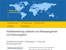 Tablet Screenshot of hotelzeugnis.de